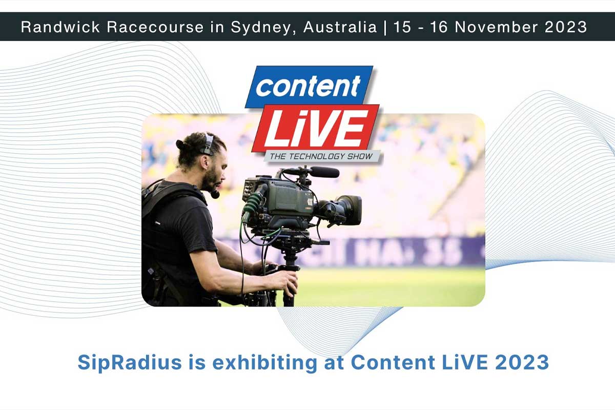 SipRadius revolutionizes the way you experience and interact with media content at Content Live